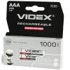 Батарейка акумулятор Videx AAA 1000mah 2 шт