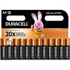 Лужні батарейки Duracell AA (LR06) MN1500 12 шт