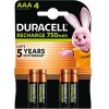 Акумулятор Duracell AAA 750mAh NiMh 4 шт